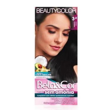 Imagem de Kit Coloração Sem Amônia Castanho Escuro 3.0 - Beauty Color