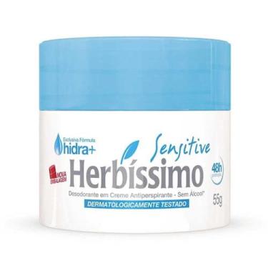 Imagem de Desodorante em Creme Sensitive 55g - Herbíssimo