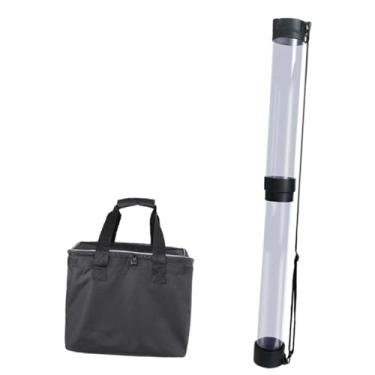 Imagem de simhoa Selecionador de bola de tênis tubo superior pickleball retriever telescópico com ferramenta de captação de alça ajustável