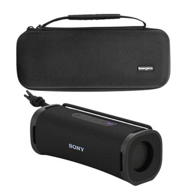 Imagem de Sony SRSULT10B ULT Caixa de som série Field (preto) pacote com capa rígida de viagem e capa protetora para alto-falantes Bluetooth (2 itens)