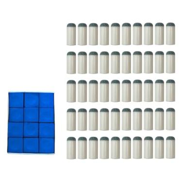 Imagem de menolana 50 Peças de Pontas para Taco de Bilhar, Pontas para Taco de Sinuca com Giz para Taco de Bilhar, Acessórios de Peças, Pontas para Taco de Bilhar, 10mm