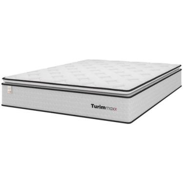 Imagem de Colchão Casal Plumatex Colchões de Molas Ensacadas 28x138x188cm Turim 