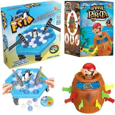 Imagem de Kit Jogo Armadilha do Pinguim e Pula Pirata Suspense e Surpresas para 