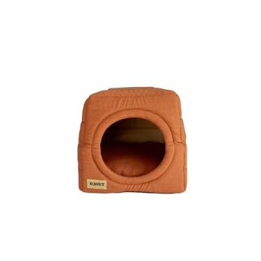 Imagem de Cama iglu toca para cachorro e gato, cama 2x1 para cachorro ou gato com almofada, Cor Tijolo TAM. G