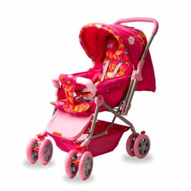 Imagem de Carrinho De Bebê Jumbobaby Modelo Aimirim Cor Rosa - Jumbo Baby