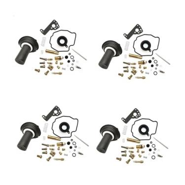 Imagem de 4 conjuntos de kit de reparo de carburador de motocicleta diafragma de êmbolo para Yamaha V-MAX 1200 Vmax V-MAX1200 1985-2000 (4 conjuntos)