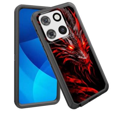 Imagem de GFEWYTJYJ Capa para Moto G Stylus 5G 2025, à prova de choque, 3 camadas, proteção de corpo inteiro, resistente, de alto impacto, capa rígida para Motorola Moto G Stylus 5G 2025, fantasia dragão