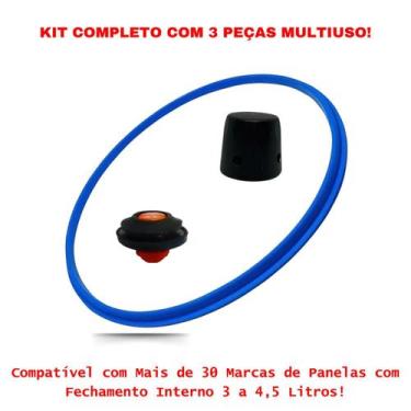 Imagem de Kit Reparo Para Panela De Pressão Peso Válvula De Segurança E Borracha