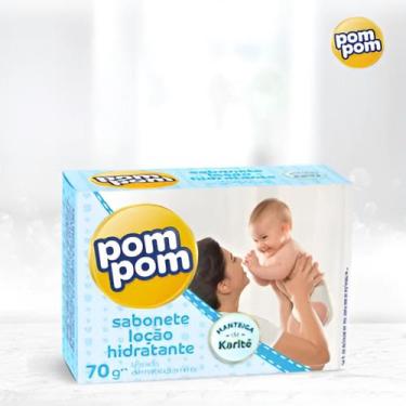 Imagem de Sabonete Em Barra Pom Pom Para Bebês - 70g, Azul