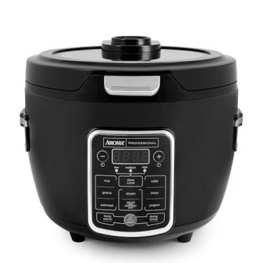 Imagem de Aroma Tampa de vidro profissional ARC-1230R Cool Touch, vaporizador de alimentos, panela lenta, multicooker com 11 funções predefinidas, bandeja de vapor, copo medidor, espátula de arroz, 20 cozidos