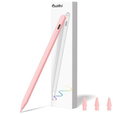 Imagem de Caneta Stylus para iPad lançado em 2018-2024, modelo 15 minutos, lápis de carga rápida, 2ª geração, compatível com Pro 27.9 cm/32.8 cm/M4, Air 3/4/5/M2, Mini 7(A17 Pro)/6/5 Gen, iPad 10/9/8/7/6 rosa