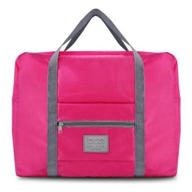 Imagem de Bolsa De Viagem Dobrável Tamanho G Jacki Design Viagem Fúcsia