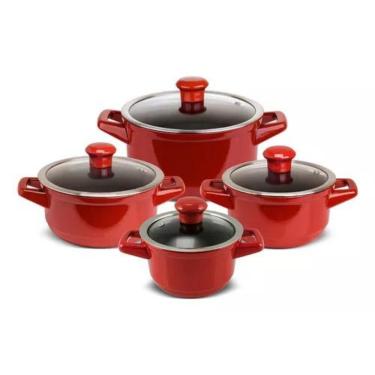 Imagem de Jogo De Panelas Em Cerâmica Duo Com 4 Peças Ceraflame Pomodoro