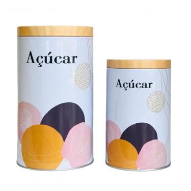 Imagem de Conjunto Com 02 Latas De Metal 8248 - Y888 Açúcar