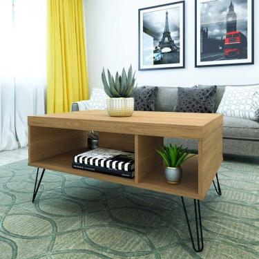 Imagem de Mesa De Centro Liberty Com 2 Nichos Carvalho