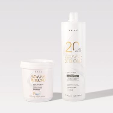 Imagem de Braé Kit Pó Descolorante E 20 Vol Ox 900ml Kit Pó Descolorante E 20 Vol Ox 900ml