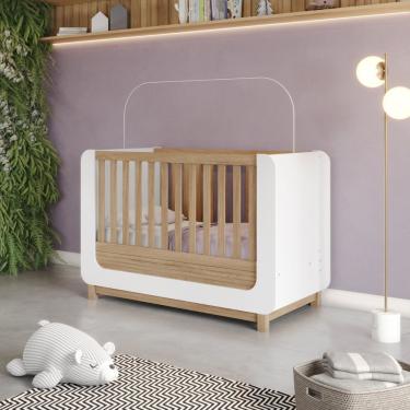 Imagem de Berço Mini Cama 2 Em 1 Aconchego Branco Jequitibá Hp