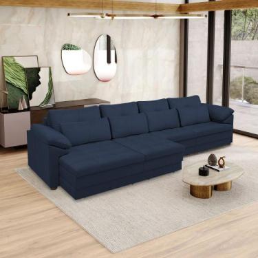 Imagem de Sofá Retrátil Elétrico Sala de Estar Nolan Bipartido 339cm Conforto Pr