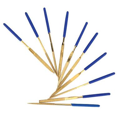 Imagem de Kit de Arquivamento de Cerâmica de Aço 140mm 3x Diamantes de Titânio Arquivos de Agulha Arquivos de Aço Moldes