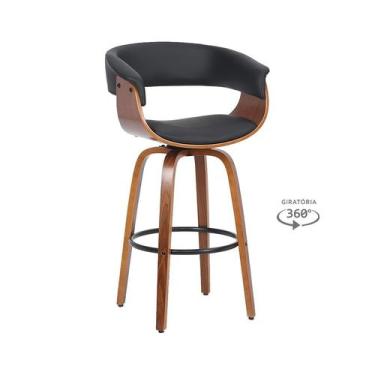 Imagem de Banqueta Betim Giratório Preta - Rivatti