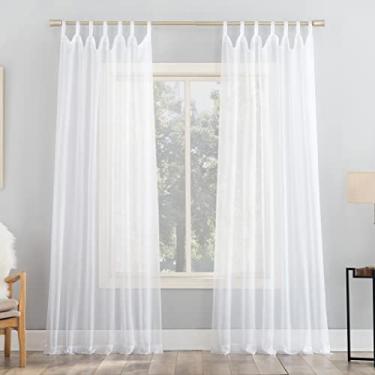 Imagem de No. 918 Painel de cortina 52457 Emily Sheer Voile Tab, 150 x 241 cm, branco