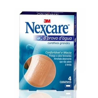 Imagem de Curativos Grandes Nexcare À Prova D'Água 4 unidades