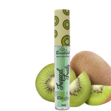 Imagem de Gloss labial tropical fruits face beautiful, Kiwi