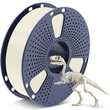 Imagem de Filamento de impressora 3D SUNLU PLA 1,75 mm, bobina de 1 kg (branco ó