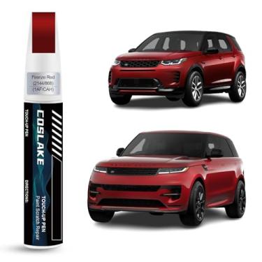 Imagem de COSLAKE Tinta de retoque de carro (vermelho Firenze (2144/868/1AF/CAH)) para Landrover, kit de reparo de arranhões de pintura de carro, solução rápida e fácil de reparar, caneta removedor de arranhões
