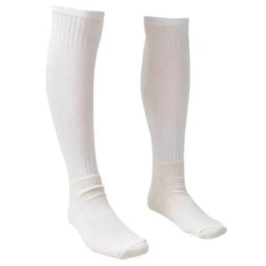 Imagem de Meião para Futebol Kanxa Profissional 39-44 Adulto, Branco