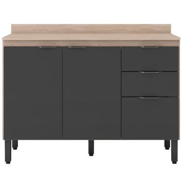 Imagem de Balcão Demóbile Firenze com 3 Portas, 2 Gavetas e 1 Prateleira