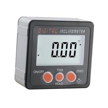 Imagem de Ioensy Caixa de nível digital e localizador de ângulo, medidor transferidor, inclinômetro com base LCD para serra de mesa de alvenaria de automóveis