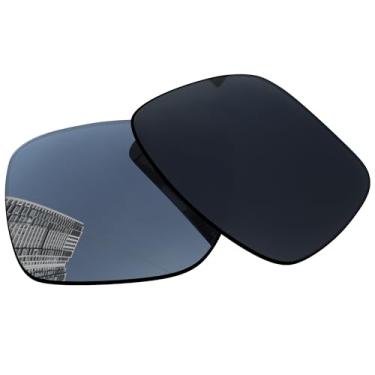 Imagem de Acefrog Lentes de reposição polarizadas de 1,5 mm para óculos de sol Oakley Holbrook Metal OO4123 55 mm, material atualizado, resistente a impactos - prateado cromado polarizado espelhado - 1,5 mm