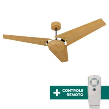 Imagem de Ventilador de Teto Com Controle Remoto Natuvent Callis No Light 3 Pás Madeira Freijó (220, Volts)