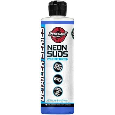 Imagem de Renegade Products , Sabonete E Cera Coloridos Neon Suds, Alta Espuma, Sabão Automotivo Colorido Para Canhões De Brilho Carnaúba, Seguro Todas As Tintas (473 Ml, 4 Cores) (Azul)