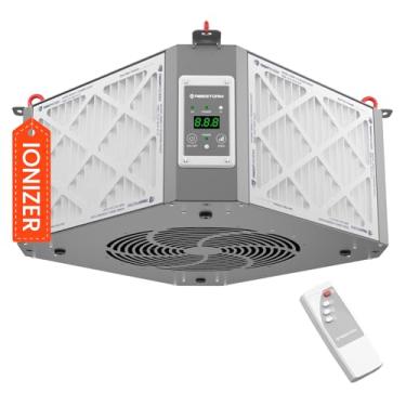 Imagem de Abestorm Sistema De Filtragem De Ar De Admissão De 360 Graus Para Marcenaria, Filtro De Ar Suspenso De 1350 Cfm, Coletor De Pó De Oficina Para Marcenaria, Oficina De Garagem, Ionizador Integrado, Fi