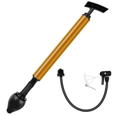 Imagem de ZJRDYYK Desentupidor de vaso sanitário, removedor de entupimento de vaso sanitário, jateador de drenagem de ar, ferramenta de remoção de entupimento de drenagem, desentupidor de drenagem de vaso