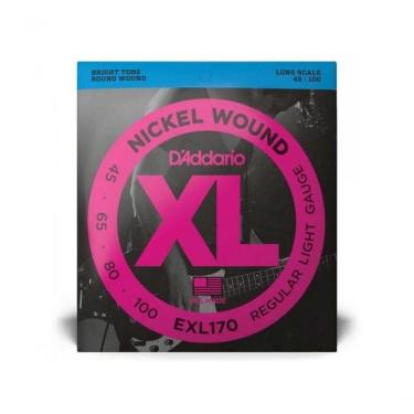 Imagem de Encordoamento Baixo 4 Cordas .045-.100 Xl Nickel Exl170 D Addario