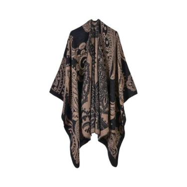 Imagem de Cachecol De Inverno Chunky De Imitação De Cashmere Para Mulheres, Esti