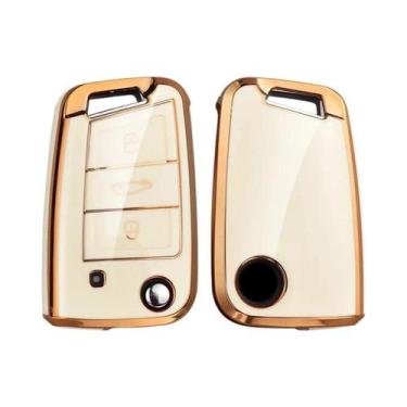 Imagem de Capa De Proteção Para Chave De Carro Em Couro TPU Para VW Volkswagen G