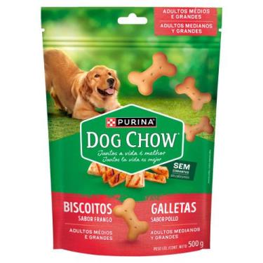 Imagem de Biscoito para Cães Dog Chow Purina Adultos Raças Médias e Grandes Sabo
