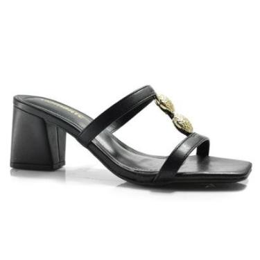 Imagem de Tamanco de Salto Bloco Feminino Via Marte 264-003-01-Feminino