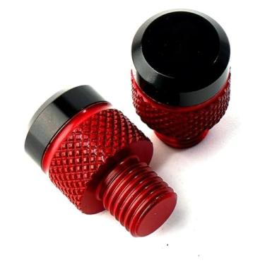 Imagem de BYYINGSUS Parafusos de parafuso de plugue de espelho retrovisor de motocicleta CNC compatíveis com B&enelli 502C 752S TRK 702 X 502X 251 Leoncino 500 TNT 125 (vermelho)