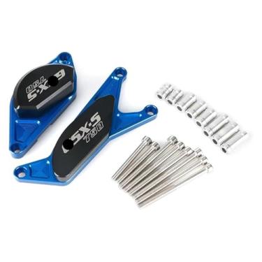 Imagem de BYYINGSUS Protetor deslizante de quadro de colisão do motor compatível com S&uzuki GSX-S750 GSXS750 GSX-S 750 GSX S750 (azul)