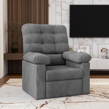 Imagem de Poltrona Retrátil Reclinável Sued do Papai Flash