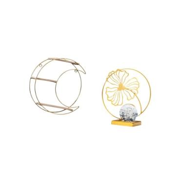 Imagem de Fenteer Escultura de Prateleira de Parede de Ferro Moderna, Multifuncional, Colecionável, para Escritório, Quarto, Estante, Troféu, Decoração, Presente Que