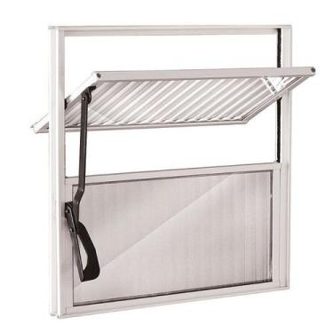 Imagem de Vitro Alumínio Branco Basculante 40 x 40 - Casas Boom