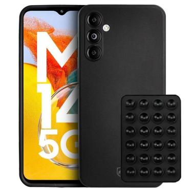 Imagem de Capa Silicon Veloz Para Samsung Galaxy M14 + Ventosa Preta