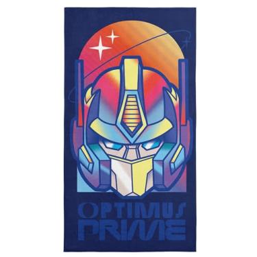 Imagem de Northwest Toalha de praia de microfibra Transformers Rainbow Optimus, secagem rápida, macia e absorvente, leve, essencial de viagem para piscina ou banho, 76 x 152 cm