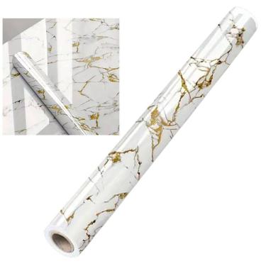 Imagem de Papel de Parede Adesivo Autocolante Flexivel Marmore Envelopamento Moveis Obra Reforma Cozinha Banheiro Parede
